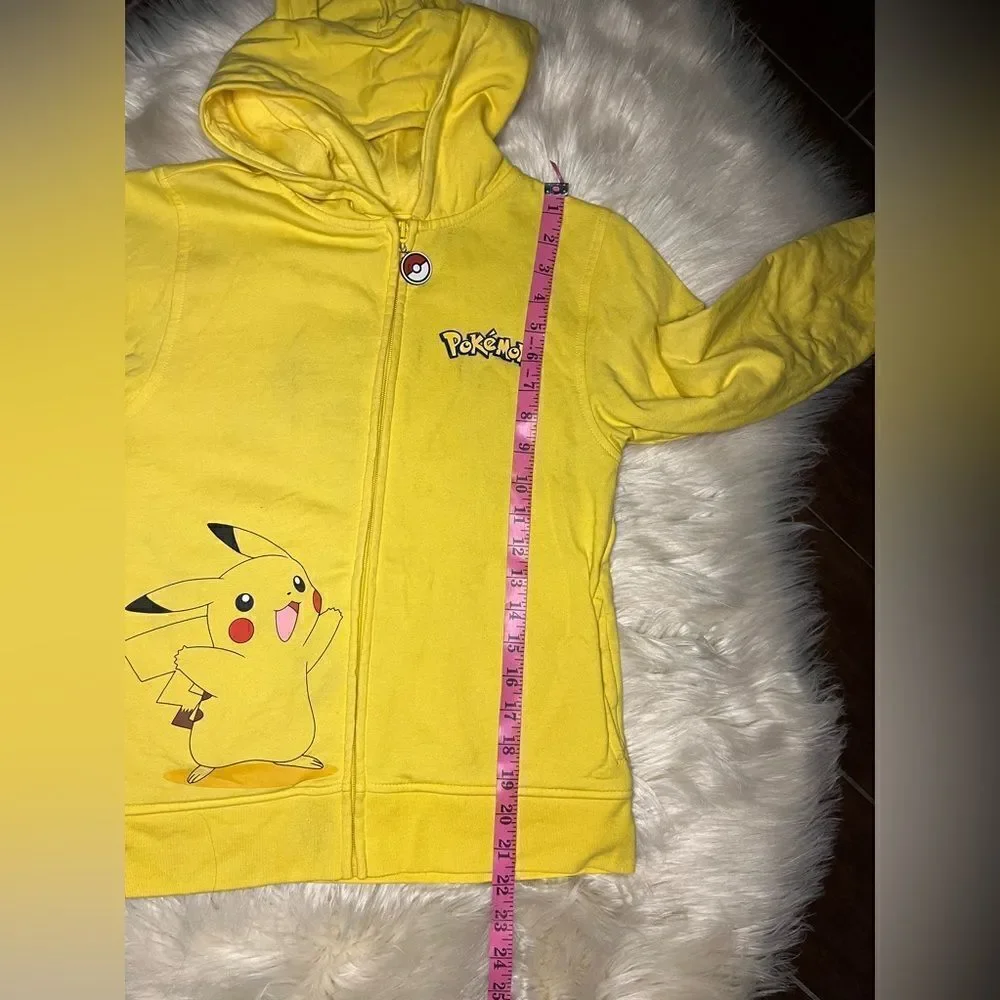 Pokemon pikachu hoodie sweatshirt jacket sz medium